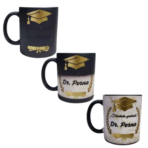 Taza magica 3d graduacion personalizada